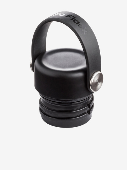 Hydro Flask Čierna nerezová fľaša Hydro Flask Standard Mouth Flex Cap (621 ml)