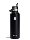 Hydro Flask Termofľaša Hydro Flask z nehrdzavejúcej ocele so štandardným hrdlom a uzáverom so slamkou 21 oz (621 ml) čierna