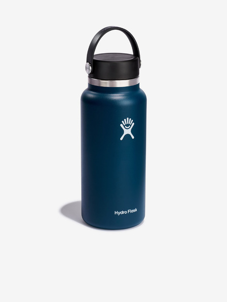 Hydro Flask Tmavomodrá nerezová termofľaša Hydro Flask Wide Mouth Flex Cap (946 ml)