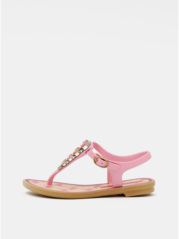 Grendha Ružové dievčenské sandále Grendha