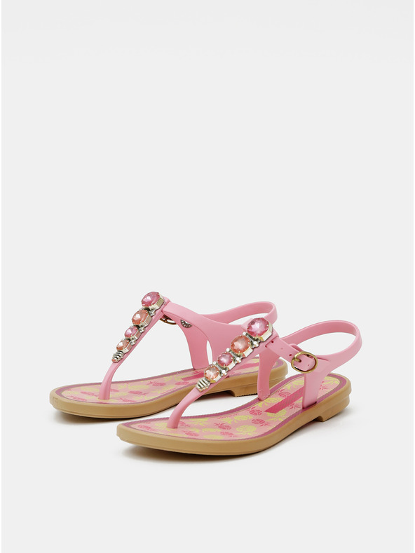 Grendha Ružové dievčenské sandále Grendha