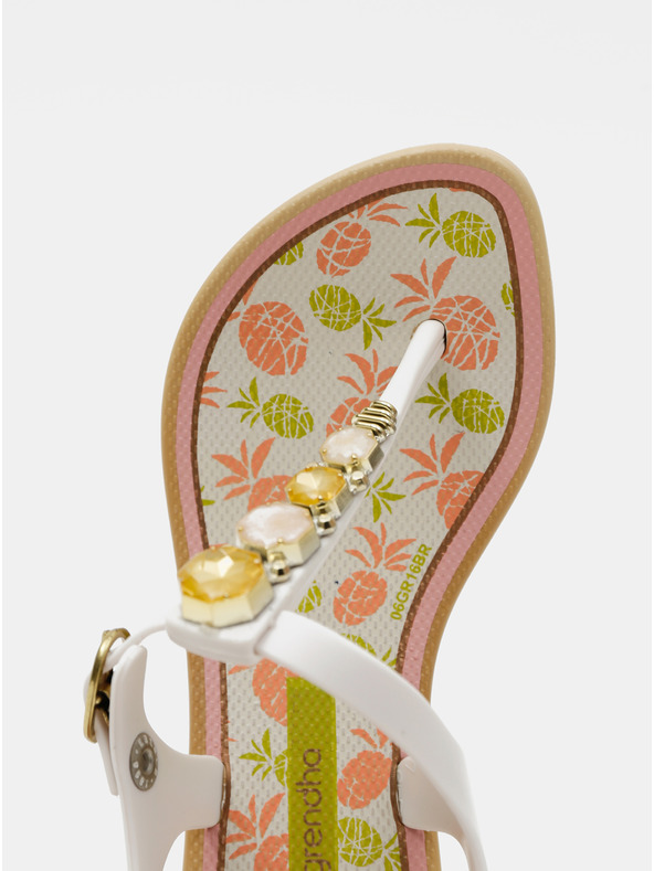 Grendha Biele dievčenské sandále Grendha