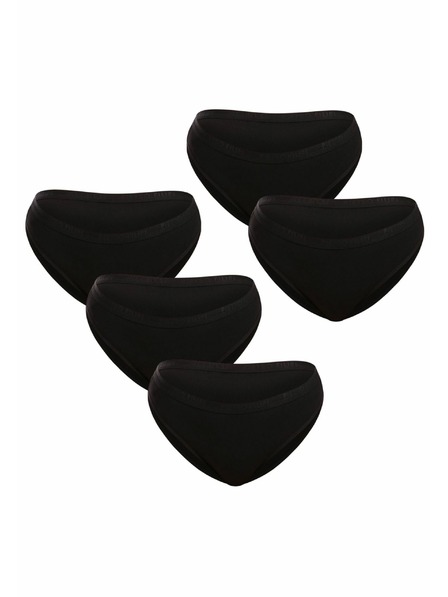 Pietro Filipi Set of five - women's panties Pietro Filipi black