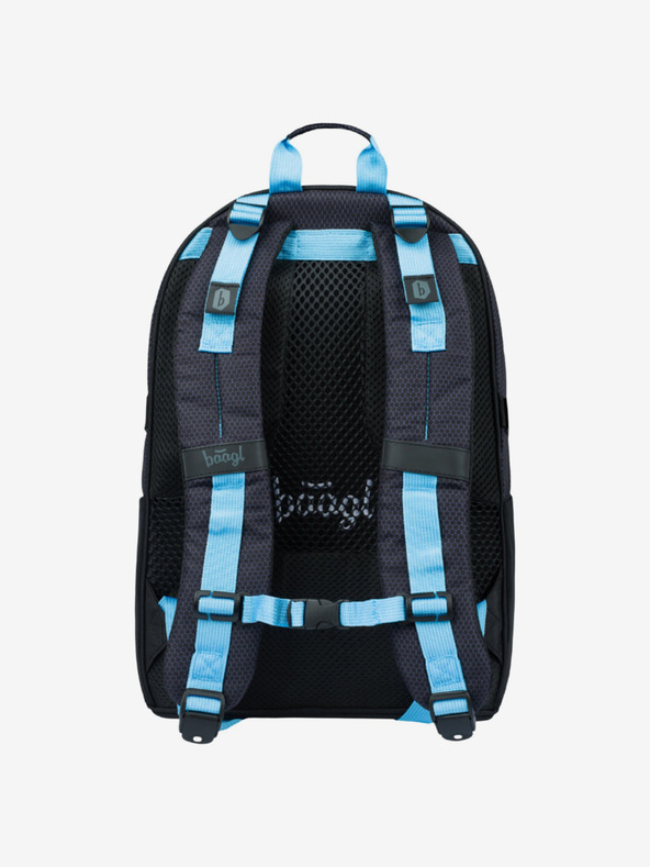 BAAGL  Čierny 3 set skate bluelight: batoh, penál, taška Baagl