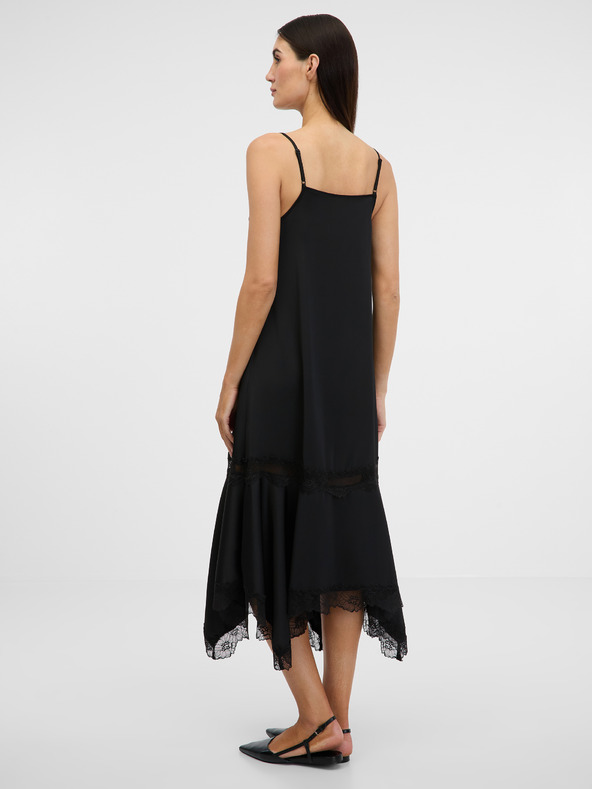 Orsay Čierne dámske midi šaty ORSAY