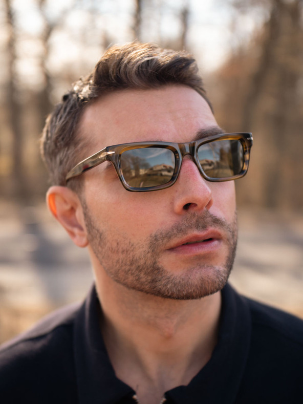 VEYREY VeyRey acetátové slnečné okuliare polarizačné nerd Mahk