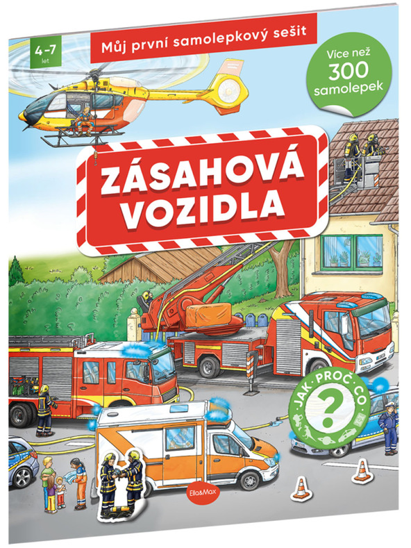 BAAGL  Moja prvá kniha samolepiek - ZÁVODNÉ VOZIDLÁ