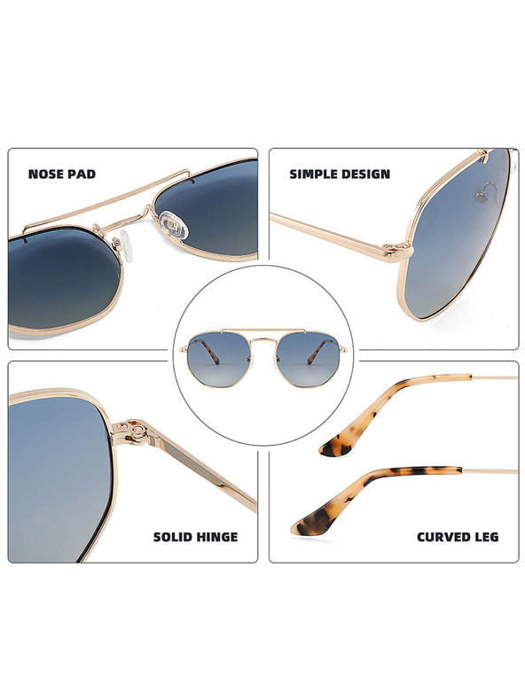 VEYREY Veyrey high-end polarizačné slnečné okuliare pilotky Bulak