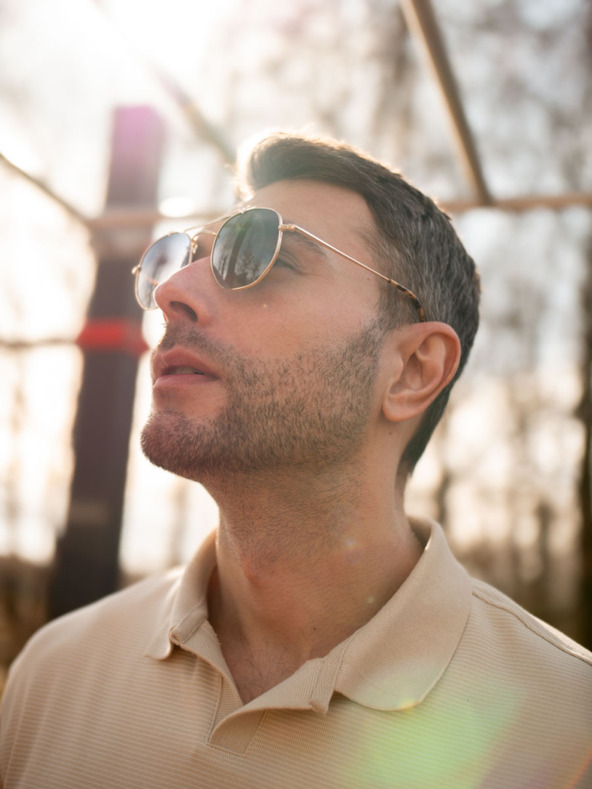 VEYREY Veyrey high-end polarizačné slnečné okuliare pilotky Bulak