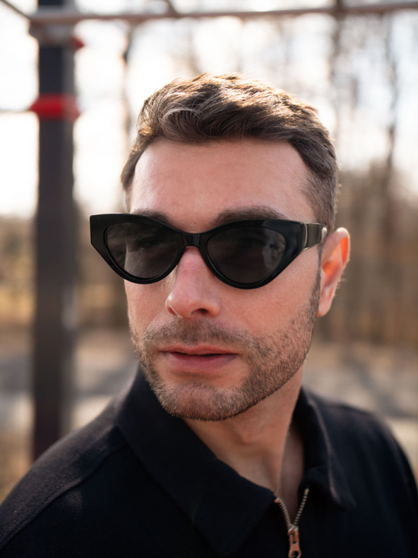 VEYREY VeyRey acetátové slnečné polarizačné okuliare cat-eye Zurgug