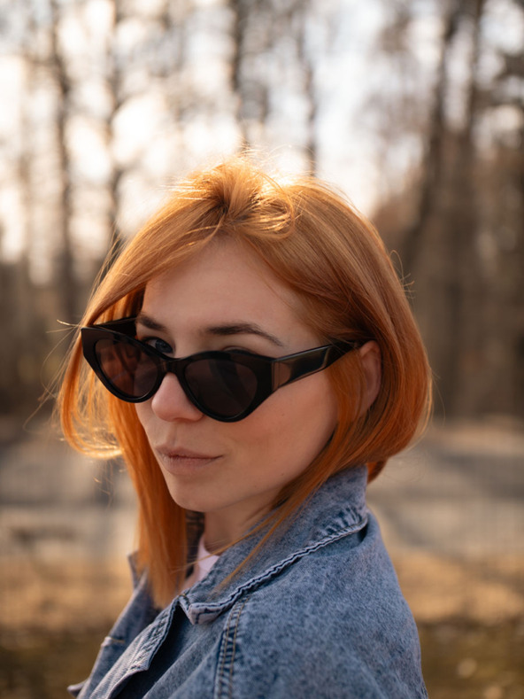 VEYREY VeyRey acetátové slnečné polarizačné okuliare cat-eye Zurgug