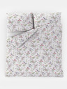 Kvalitex Francúzska bavlnená posteľná bielizeň PROVENCE COLLECTION 200x200, 70x90cm FLORENCE sivá