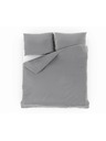 Kvalitex Saténové posteľné obliečky s pruhom 140x200, 70x90cm svetlosivé Kvalitex
