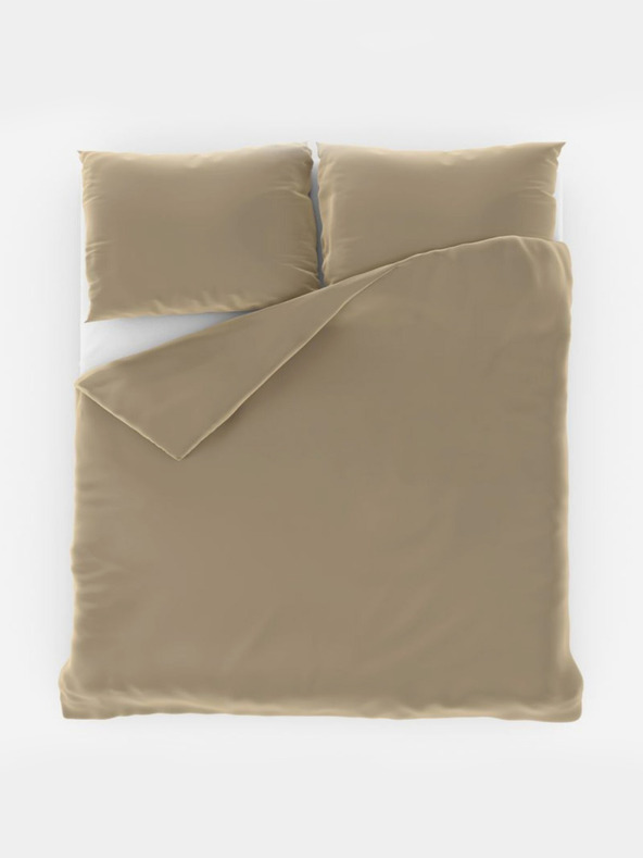 Kvalitex Saténové prestieradlá LUXURY COLLECTION 140x200, 70x90cm béžová