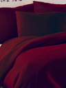Kvalitex Saténové francúzske posteľné obliečky LUXURY COLLECTION 1+2, 220x200, 70x90cm vínové Kvalitex