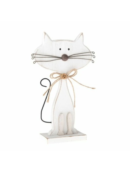 Casa de Engel Drevená mačka - biela, 6/108