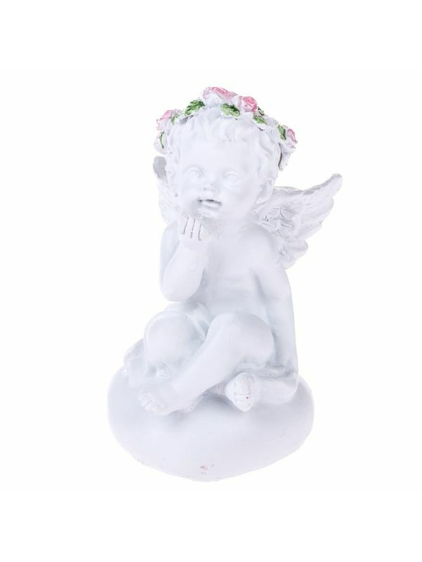 Casa de Engel Polyresinový anjel sediaci na srdci, 12/288