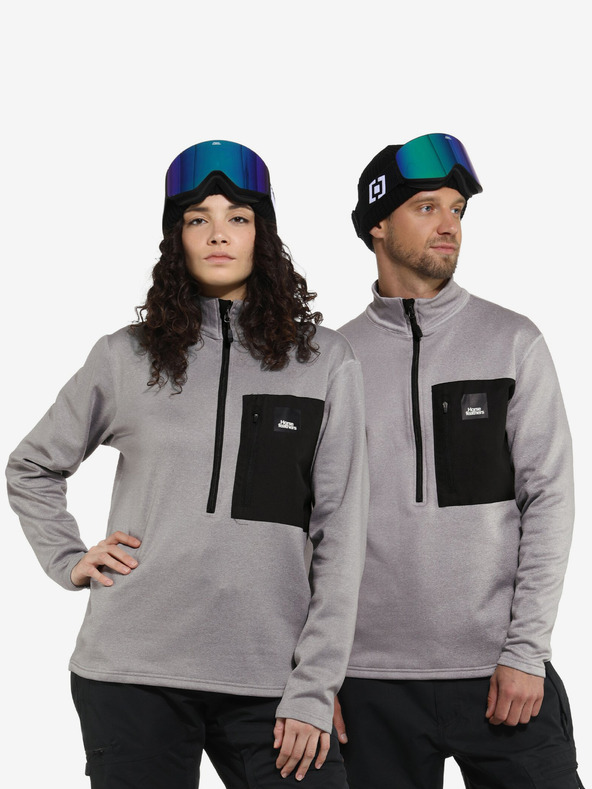 Horsefeathers Funkčná mikina Horsefeathers - šedá