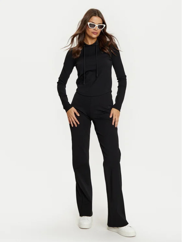 Guess Jeans Dámske čierne úpletové nohavice Guess jeans