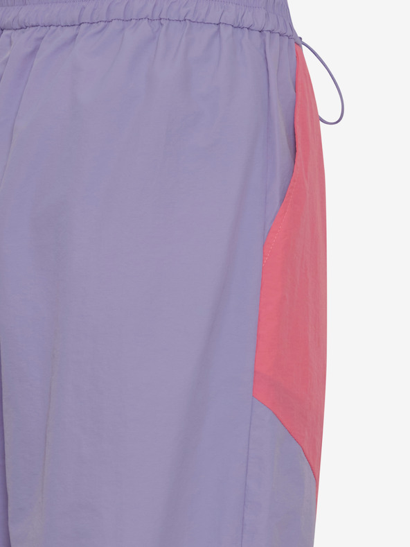 The Jogg Concept Fialovo-ružové dámske šušťákové nohavice The Jogg Concept