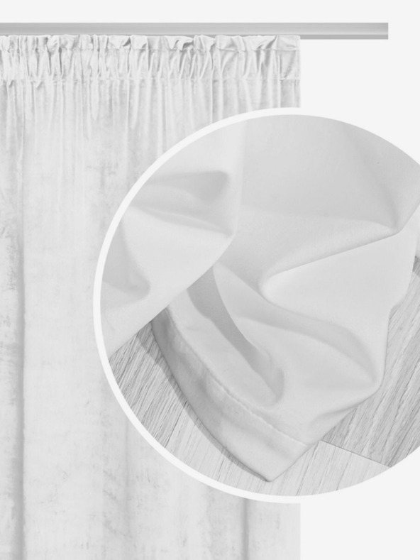 Edoti Záclona Soft Velvet - biela EDOTI