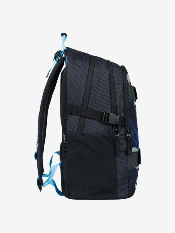 BAAGL  Čierny 3 set skate bluelight: batoh, penál, taška Baagl