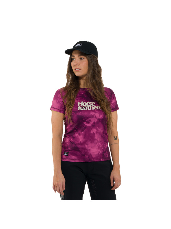 Horsefeathers Dámsky cyklistický dres Deco - ružový HORSEFEATHERS
