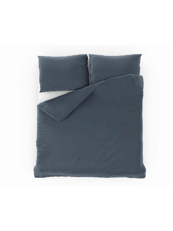 Kvalitex Saténové posteľné obliečky Luxury Collection 140x200, 70x90cm tmavosivé Kvalitex
