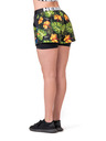 Nebbia High-energy dámske double layer šortky Nebbia 563 Jungle green