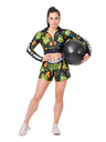 Nebbia High-energy dámske double layer šortky Nebbia 563 Jungle green