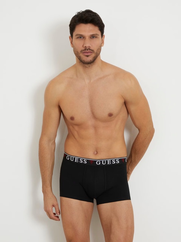 Guess Jeans Pánske čierne boxerky 3-Pack kcd31 Guess jeans