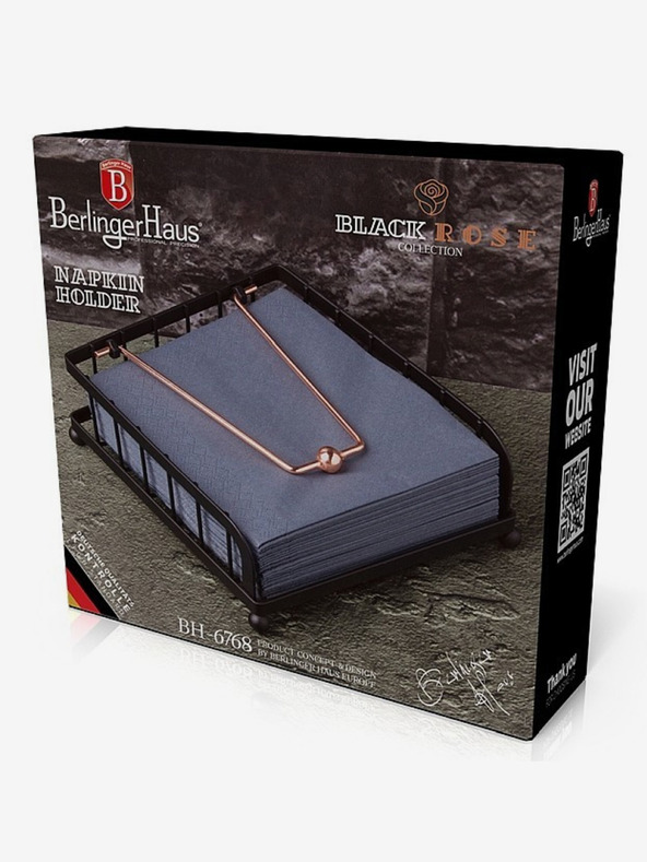 Berlingerhaus Držiak na obrúsky Black Rose Collection BERLINGERHAUS
