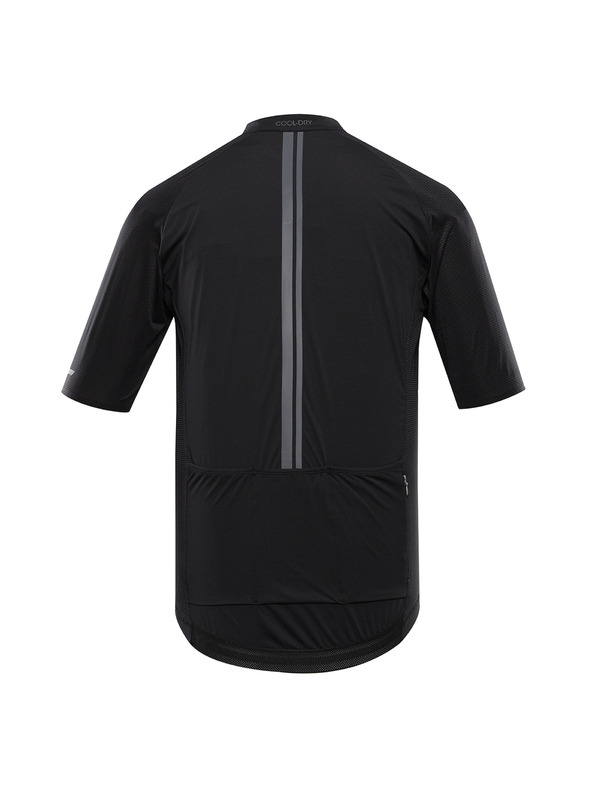 ALPINE PRO Pánsky rýchloschnúci cyklistický dres ALPINE PRO SAGEN 2 black