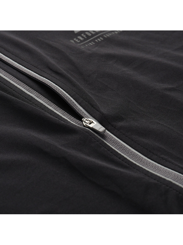 ALPINE PRO Pánsky rýchloschnúci cyklistický dres ALPINE PRO SAGEN 2 black