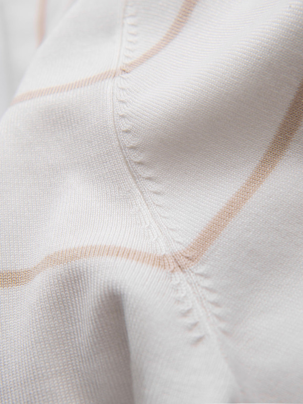 Ombre Clothing Pánska polokošeľa z viskózy s vodorovnými pruhmi Ombre Clothing