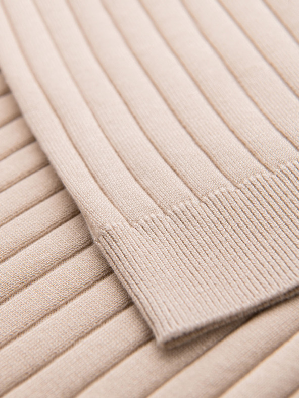 Ombre Clothing Pánska polokošeľa SLIM FIT z viskózy so zvislými pruhmi Ombre Clothing