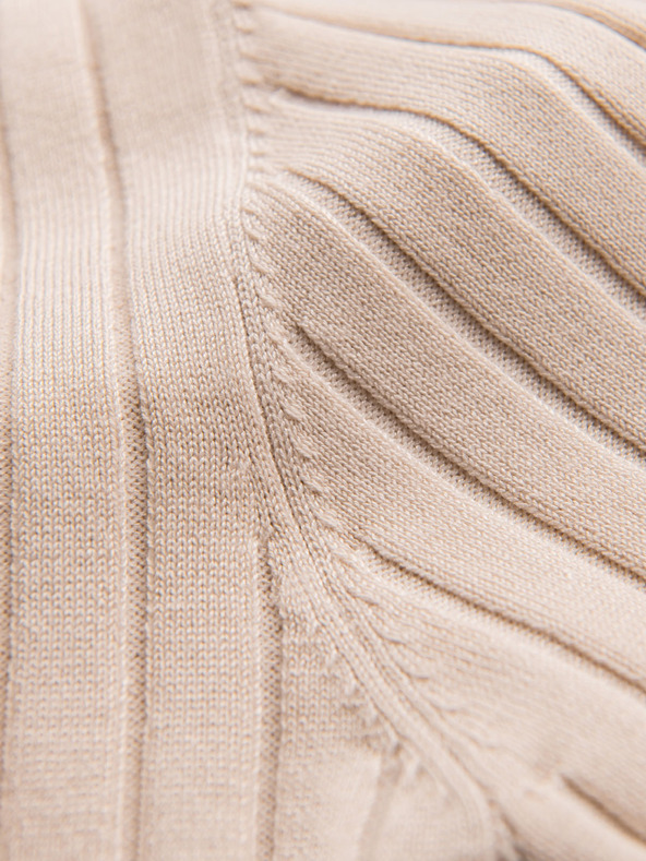 Ombre Clothing Pánska polokošeľa SLIM FIT z viskózy so zvislými pruhmi Ombre Clothing