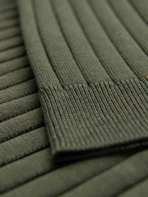 Ombre Clothing Pánska polokošeľa SLIM FIT z viskózy so zvislými pruhmi Ombre Clothing