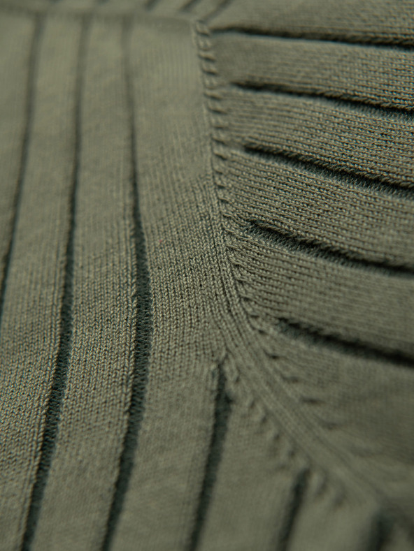 Ombre Clothing Pánska polokošeľa SLIM FIT z viskózy so zvislými pruhmi Ombre Clothing