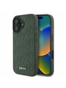 DKNY DKNY PU Kožený Zadný Kryt pre iPhone 16 Green