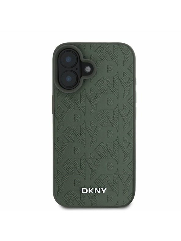 DKNY DKNY PU Kožený Zadný Kryt pre iPhone 16 Green