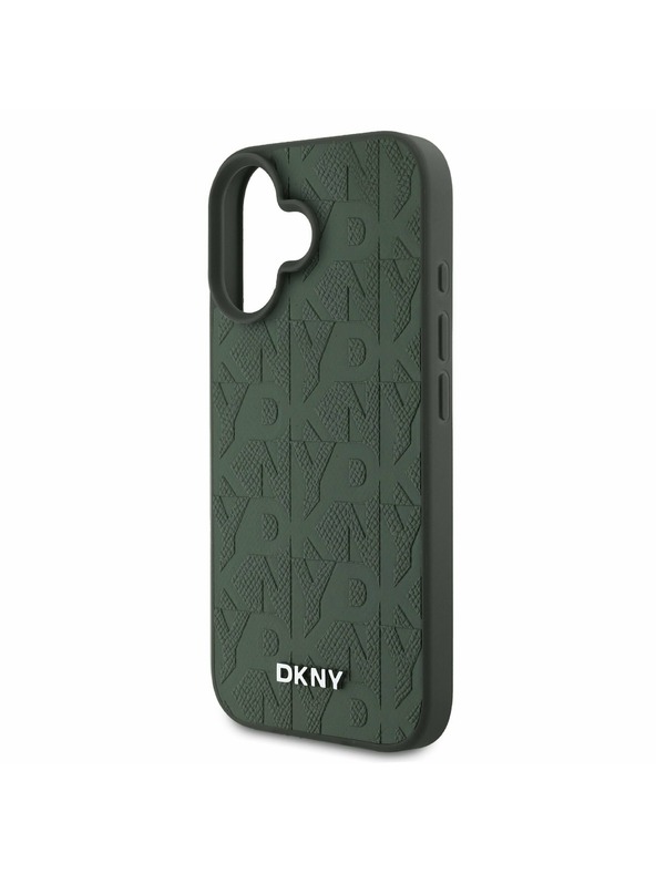 DKNY DKNY PU Kožený Zadný Kryt pre iPhone 16 Green
