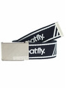 Meatfly Meatfly pánsky opasok Draco White/Black