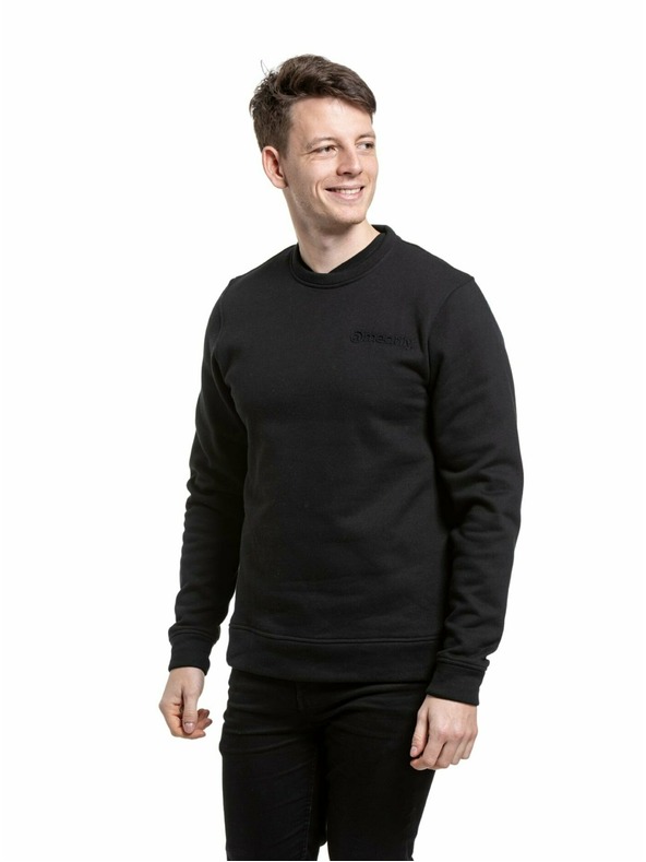 Meatfly Meatfly pánska mikina Luke Crewneck Black