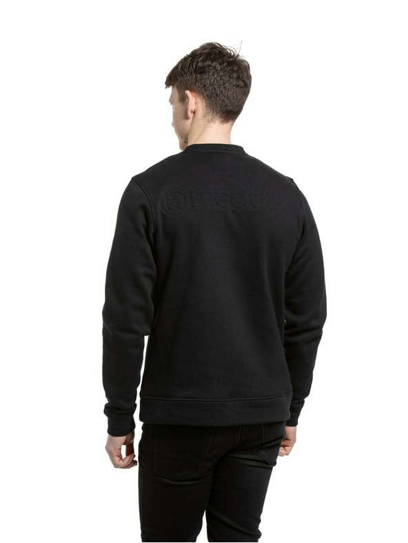 Meatfly Meatfly pánska mikina Luke Crewneck Black