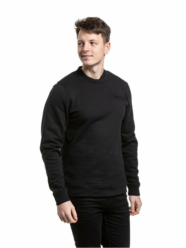 Meatfly Meatfly pánska mikina Luke Crewneck Black