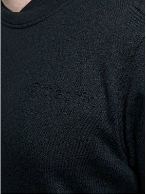 Meatfly Meatfly pánska mikina Luke Crewneck Black