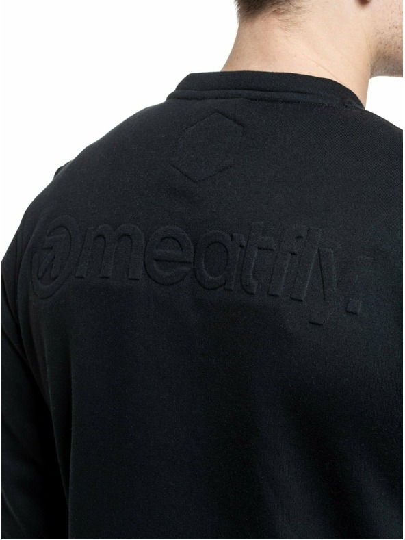 Meatfly Meatfly pánska mikina Luke Crewneck Black