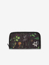 Dakine Zeleno-čierna dámska kvetovaná peňaženka Dakine Luna Wallet Woodland Floral