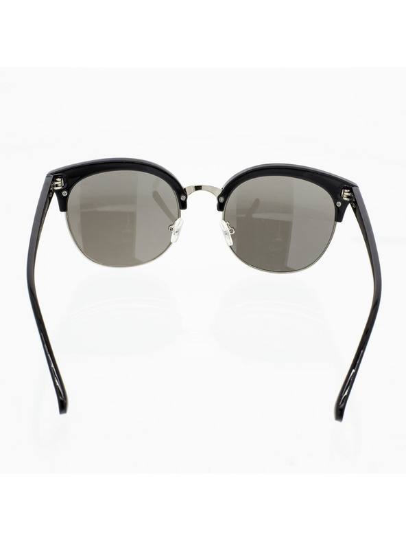 OEM OEM Slnečné okuliare polorámové July žíhané hnedé obrúčky modrá sklá